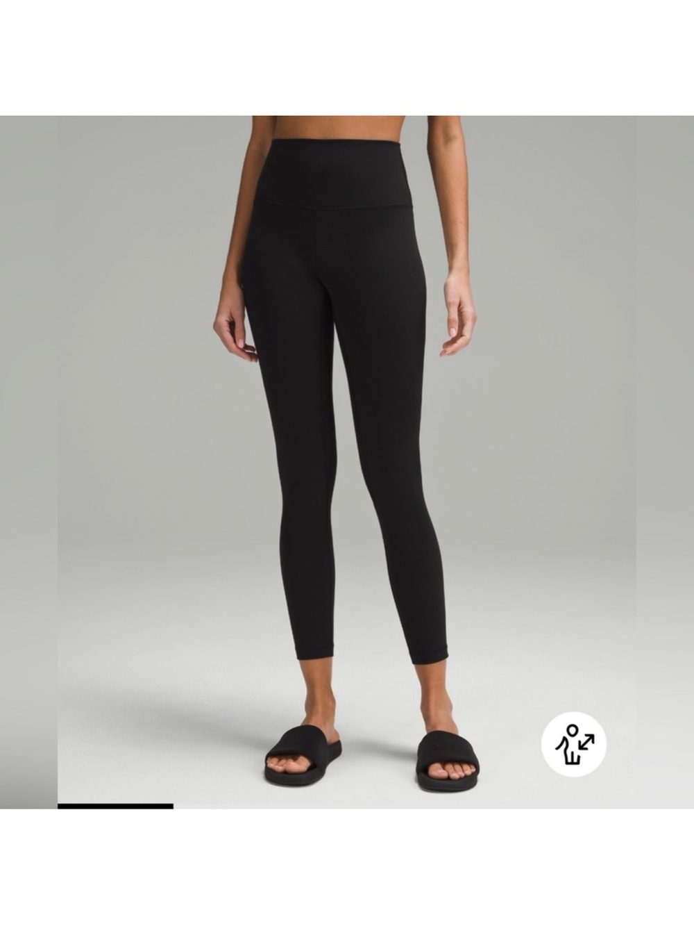 Lululemon Align Ribbed High-Rise Pant 25" Black Size 4